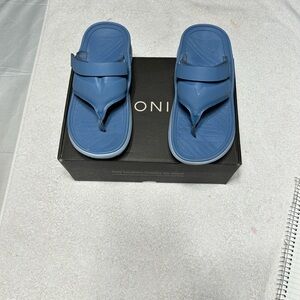 Vionic Restore II Blue Sandals Unisex 7.5 Men’s 9 Women’s New in Box $49
